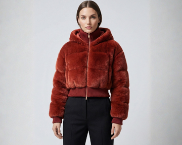 D'OR Shearling Puffer Coat